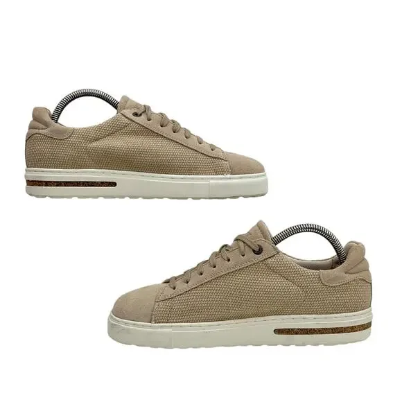 Birkenstock Sneaker Bend Low Canvas Suede 38 7 Women's Sandcastle Athletic Shoes - Picture 10 of 10